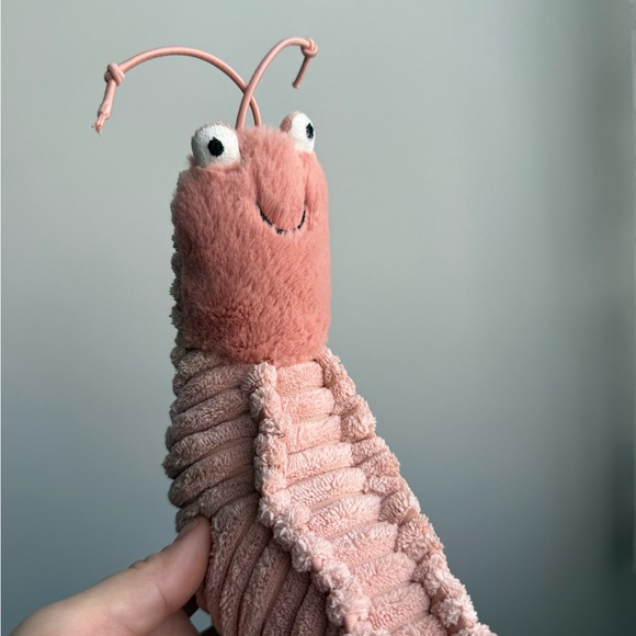 Retired Jellycat Rare Sheldon Shrimp Stuffed Animal Plushie NWT - Picture 12 of 14